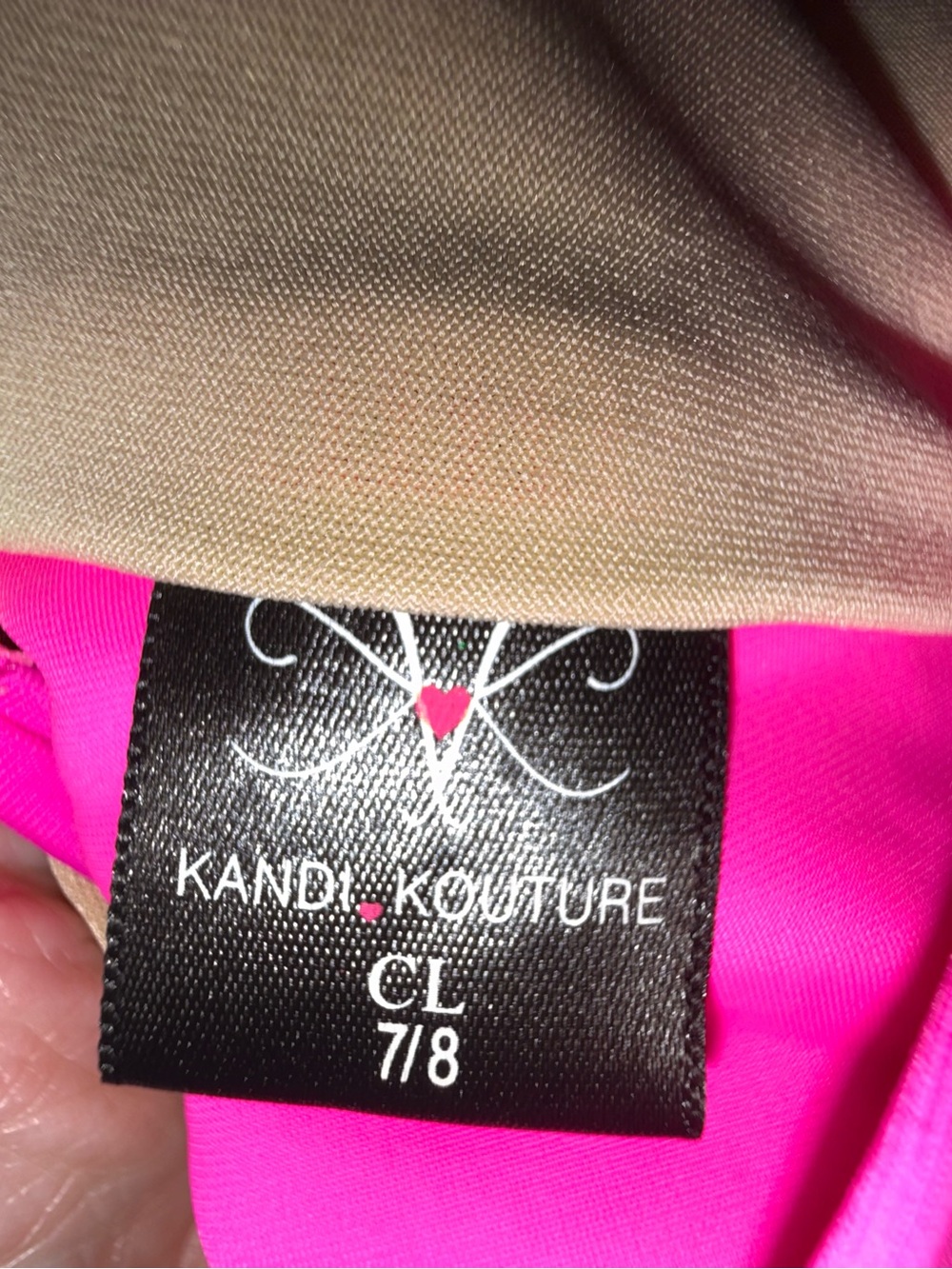 Kandi Kouture Dance Set Neon Pink/Green Size Child Large (7/8) - Picture 10 of 10